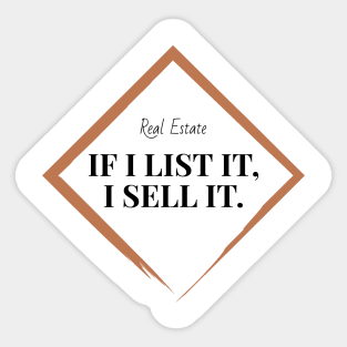 Real Estate List It Sell It Sticker